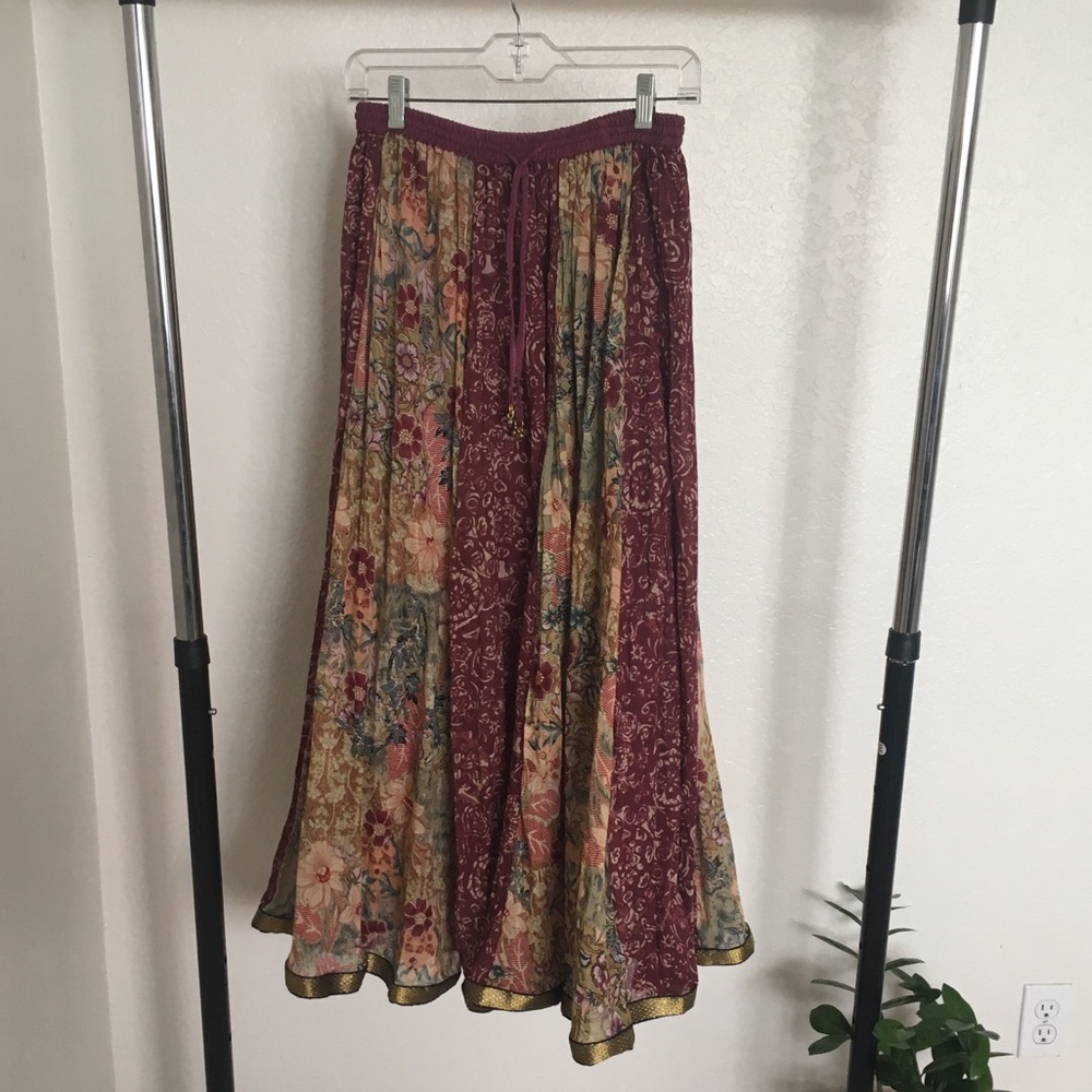 Boho Chic Full Maxi Skirt